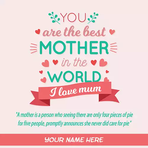 Happy Mothers Day Card Messages With Name